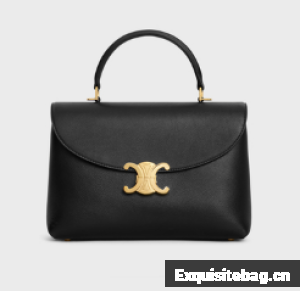 CELINE MEDIUM NINO BAG IN SUPPLE CALFSKIN 117523 BLACK