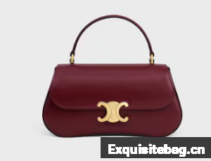 CELINE TEEN CELINE LOLA IN SHINY CALFSKIN 119533 LIGHT BURGUNDY