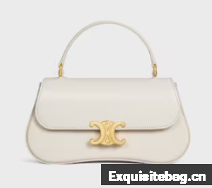 CELINE TEEN CELINE LOLA IN SHINY CALFSKIN 119533 WHITE COTTON