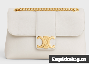 CELINE TEEN CELINE VICTOIRE BAG IN SUPPLE CALFSKIN 116593 WHITE