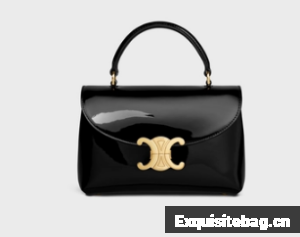 CELINE TEEN NINO BAG IN PATENT CALFSKIN 118113 black