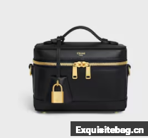 CELINE VANITY IN SMOOTH SATINATED CALFSKIN 119463 black