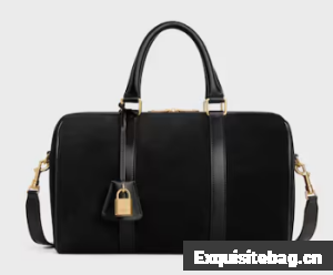 Celine BOSTON IN SUEDE CALFSKIN 119573 black