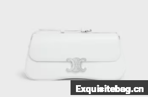 Celine MEDIUM CELINE LOLA BAG IN SHINY CALFSKIN 115533 WHITE