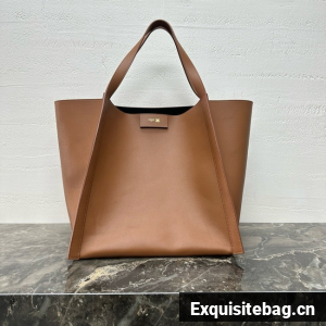 Celine MEDIUM CUBE BAG IN SUPPLE CALFSKIN 123422 SOFT TAN