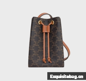 Celine MICRO SAILOR IN TRIOMPHE CANVAS AND CALFSKIN 10M742 TAN