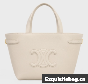 Celine MINI CABAS ANAIS CUIR TRIOMPHE IN GRAINED CALFSKIN 118613 PALE BEIGE