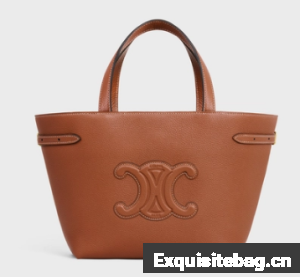 Celine MINI CABAS ANAIS CUIR TRIOMPHE IN GRAINED CALFSKIN 118613 TAN