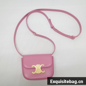 Celine MINI TRIOMPHE IN CALFSKIN 10I512 ROSE
