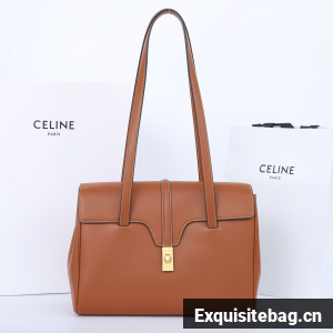 Celine Medium SOFT 16 BAG IN SUPPLE GRAINED CALFSKIN 195543 Brown