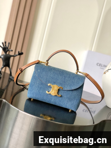 Celine TEEN NINO BAG IN Denim 118113 blue