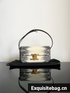 Celine TEEN TRIOMPHE BAG IN LIZARD 115203 NATURAL