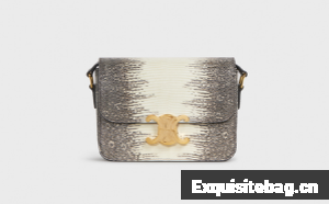 Celine TEEN TRIOMPHE BAG IN LIZARD 188424 NATURAL 