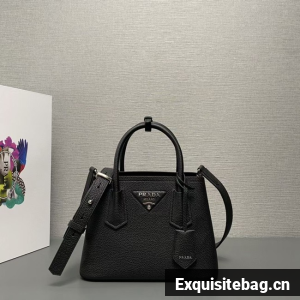 Prada Double leather mini bag 1BG443 black