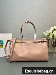 Prada Large leather handbag 1BA433 Lily-of-the-Valley