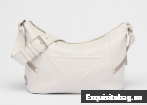 Prada Leather bag with shoulder strap 2VH165 white