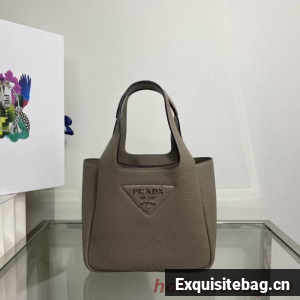 Prada Leather handbag 1BA349 dark gray