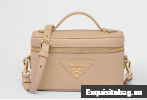 Prada Leather mini-bag 1BH202 Sand Beige