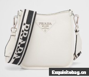 Prada Leather mini shoulder bag 1BH191 white