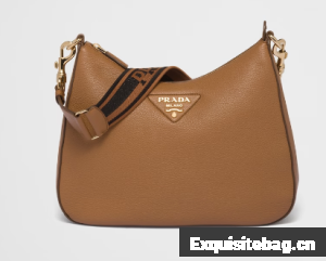 Prada Leather shoulder bag 1BC178 Caramel