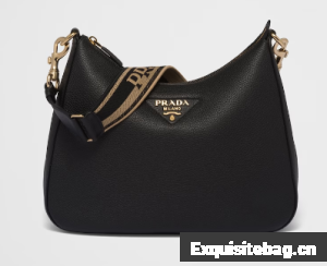 Prada Leather shoulder bag 1BC178 black