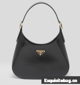 Prada Leather shoulder bag 1BC179 black
