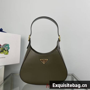 Prada Leather shoulder bag 1BC179 khaki