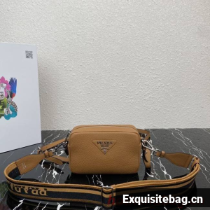 Prada Leather shoulder bag 1BH192 Caramel