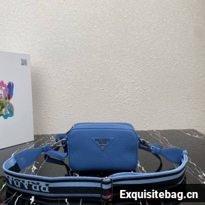 Prada Leather shoulder bag 1BH192 blue