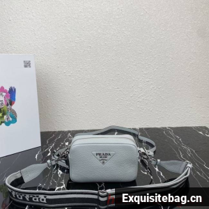 Prada Leather shoulder bag 1BH192 light blue