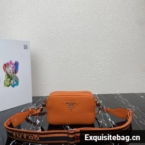 Prada Leather shoulder bag 1BH192 orange