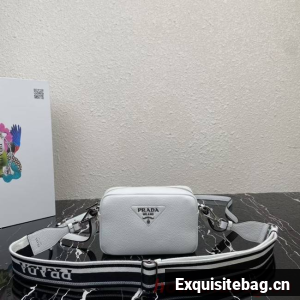 Prada Leather shoulder bag 1BH192 white