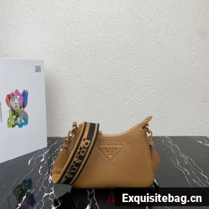 Prada Leather shoulder bag 1BH193 Caramel
