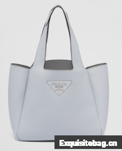 Prada Medium leather tote 1BG335 Cornflower