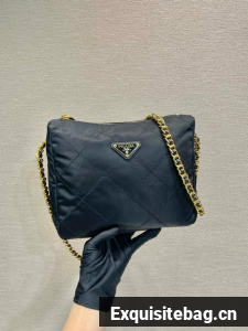 Prada Re-Edition nylon shoulder bag 1BD646 black