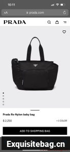Prada Re-Nylon Tote Shopping Mami Bag 1BG102 Black