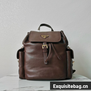 Prada Small Re-Nylon backpack 2VZ080 brown