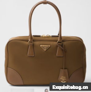 Prada Re-Edition 1978 large Re-Nylon and Saffiano leather two-handle bag 1BB114 Cocoa Brown Prada Re-Edition 1978 large Re-Nylon and Saffiano leather two-handle bag 1BB114 Cocoa Brown