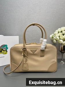 Prada Re-Edition 1978 large Re-Nylon and Saffiano leather two-handle bag 1BB114 Beige Prada Re-Edition 1978 large Re-Nylon and Saffiano leather two-handle bag 1BB114 Beige