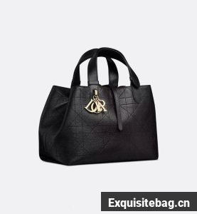 Large Dior Toujours Bag Original Calfskin Leather Bag M2820SN Black