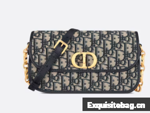 DIOR SMALL 30 MONTAIGNE AVENUE BAG Blue Dior Oblique Jacquard M9261UT