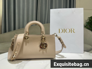 DIOR small Lady D-Sire My ABCDior Bag Bull Leather M11509T Beige
