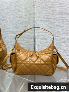 Dior Medium D-Dream Bag Macrocannage Lambskin M6323UU tan