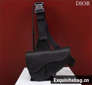 Dior Essentials SADDLE BAG Grained Calfskin 1ADPO093F BLACK