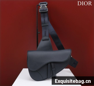 Dior Essentials SADDLE BAG Grained Calfskin 1ADPO093f-1 Royal Blue