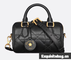 Dior Groove 16 Mini Bag Black Macrocannage Calfskin S4000UB