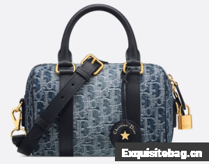 Dior Groove 20 Bag Blue Denim Dior Oblique Jacquard M1364UDC