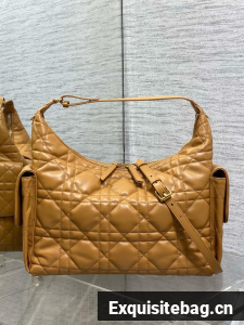 Dior Large D-Dream Bag Macrocannage Lambskin M6322 tan