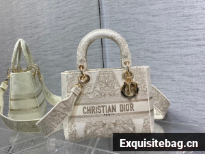 Dior MEDIUM LADY D-LITE BAG Embroidery M0565OE-3