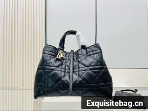 Dior Toujours Original Leather large Bag 9936 Black